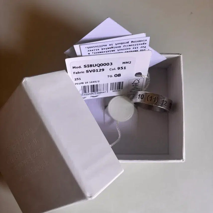 [BUNJANG] Maison Margiela Numerical Silver Ring Size 8 / [8] 메종 마르지엘라 뉴메리컬 실버링 넘버링
