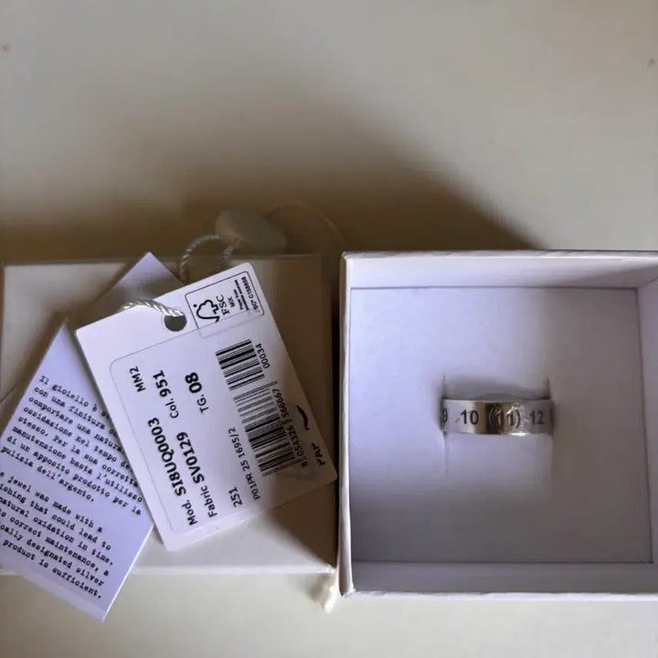 [BUNJANG] Maison Margiela Numerical Silver Ring Size 8 / [8] 메종 마르지엘라 뉴메리컬 실버링 넘버링
