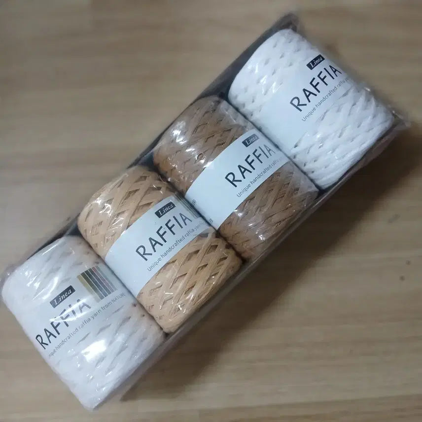[BUNJANG] Linea Raffia Knitting Yarn (Prague Lufi) - Sealed / 리네아 라피아 뜨개실 미개봉 무료배송 프라하 루피 코바늘
