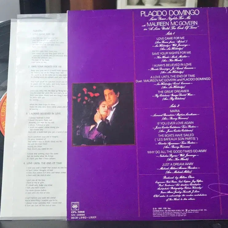 [BUNJANG] Plácido Domingo LP Bundle / Placido Domingo 도밍고_LP2종 일괄