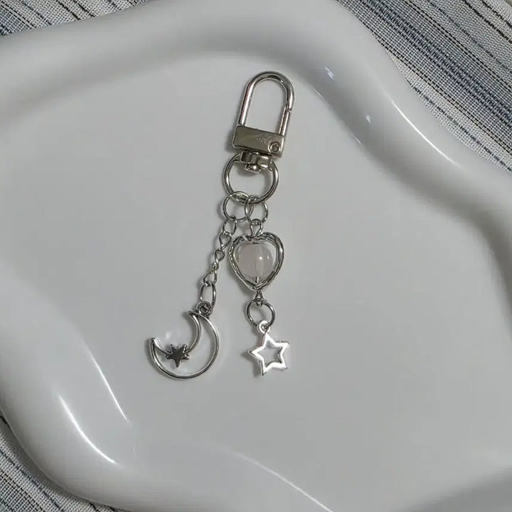 [BUNJANG] Simple Keychain (Moon, Star, Heart) / 심플 키링 (달, 별, 하트)