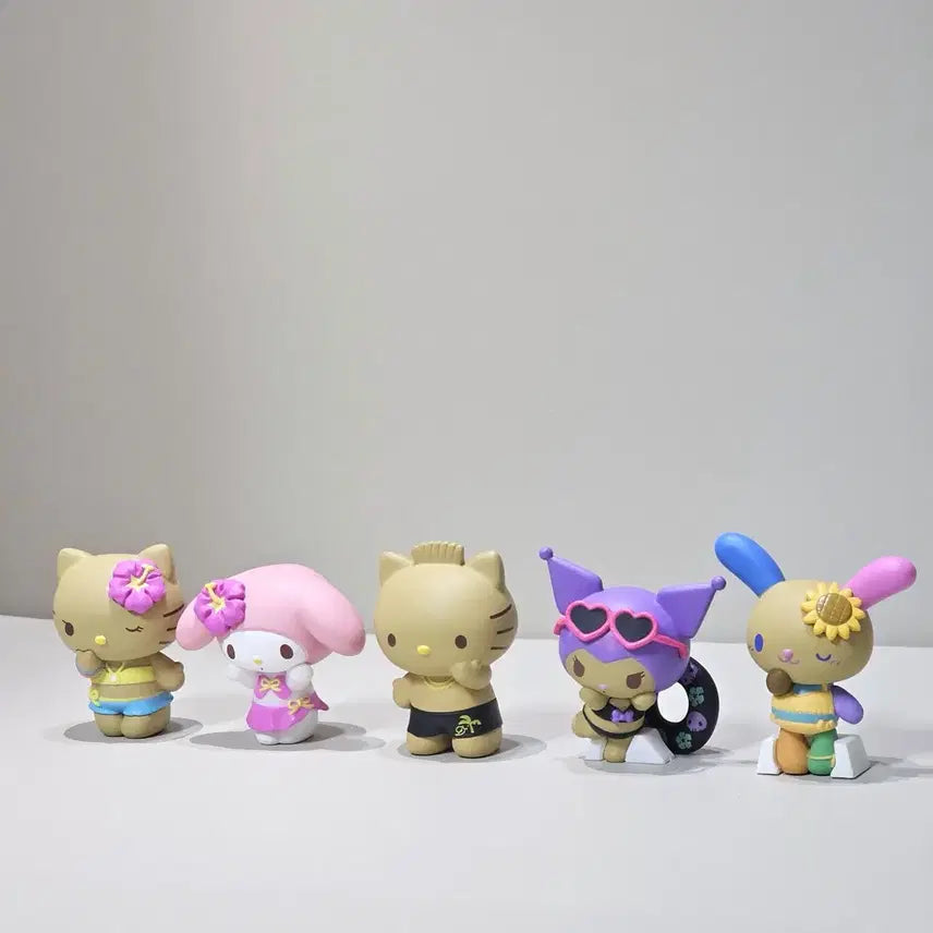 [BUNJANG] Sanrio Summer Vacation Figure Gacha Bundle Set / [가챠 일괄 정리] 산리오 바캉스 피규어 가챠 정리