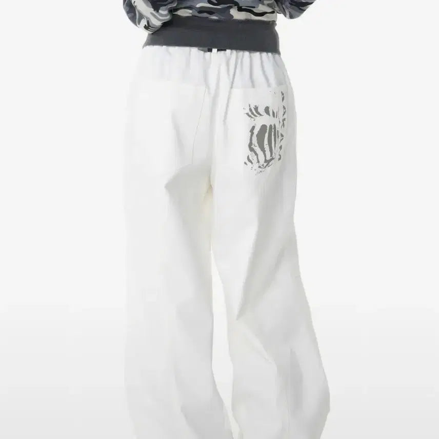 [BUNJANG] Akame Knee Pintuck Printed Denim Pants / 아캄 Knee Pin-tuck Printed Denim Pants