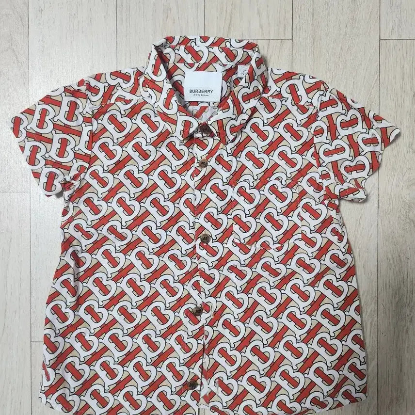 [BUNJANG] Burberry Kids New Label Set - Shirt and Shorts (2Y) / 뉴라벨.정품.2벌일괄) 2y 버버리 키즈 세트 버버리키즈 남방 반바지