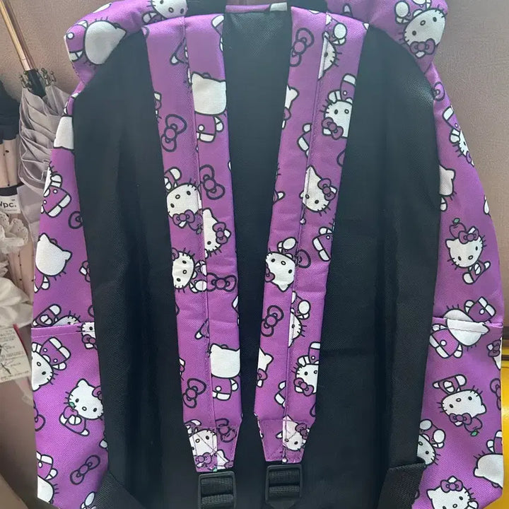 [BUNJANG] Sanrio Classic Hello Kitty Lavender Backpack / 산리오 고전 헬로 키티 라벤더 보라 백팩 가방