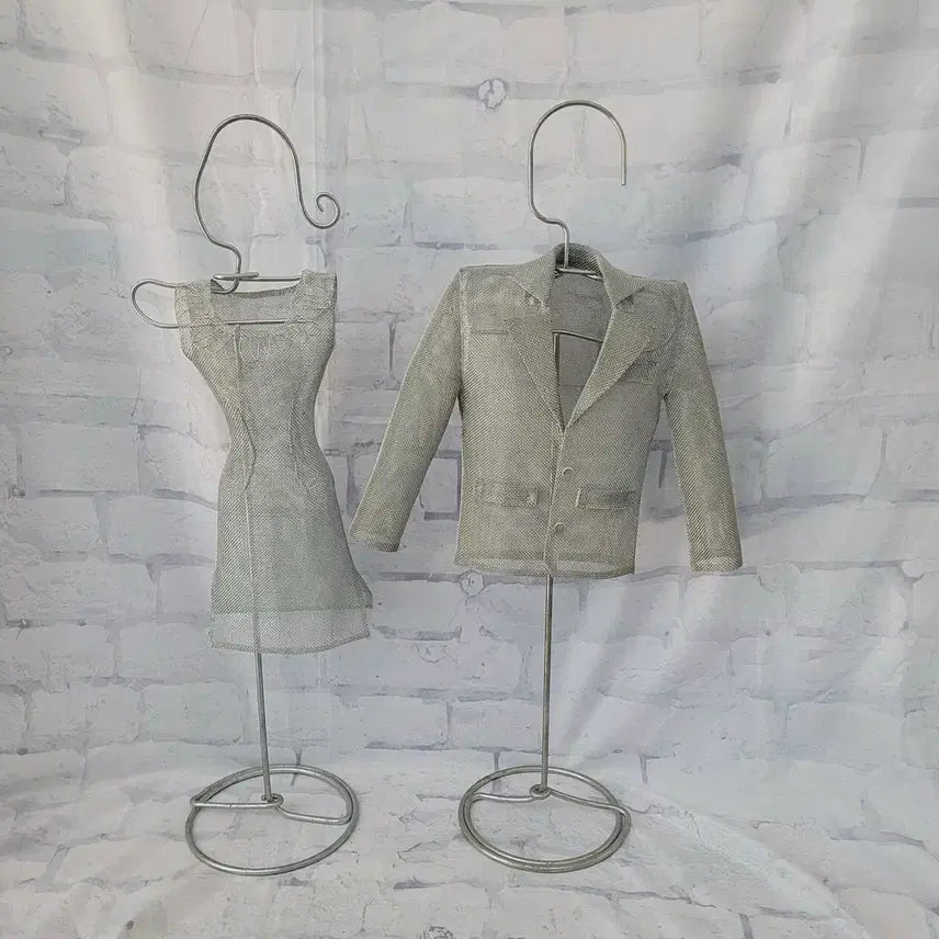 [BUNJANG] IKEA TRÅD Vintage Wire Mesh Mini Mannequin Stand Set / IKEA Trad 메쉬 미니 마네킹 스탠드 세트 (빈티지 이케아)