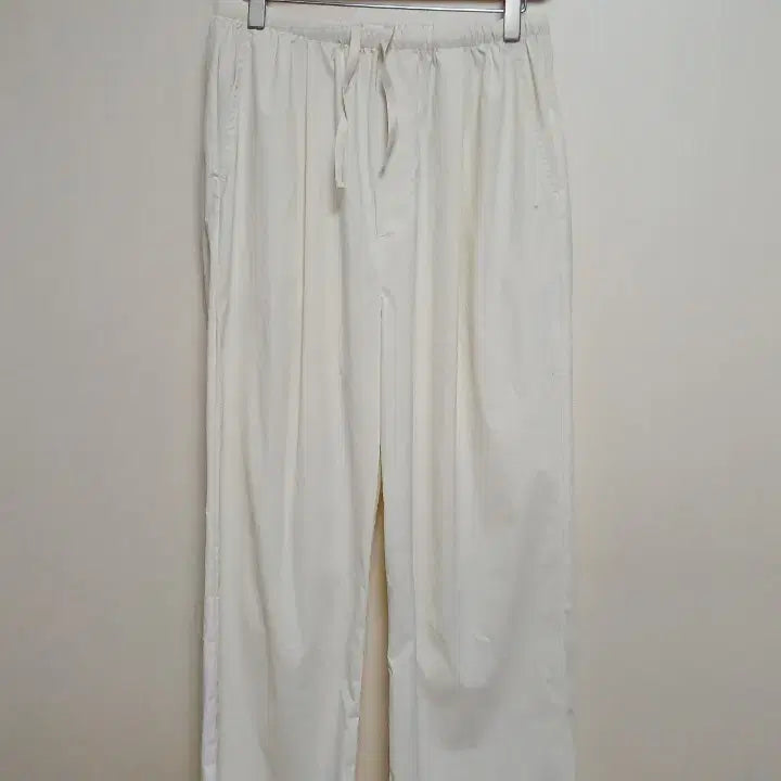 [BUNJANG] HANE Summer Wide Pants Cream M / 무신사 HANE 하네 여름 와이드 팬츠 M 새상품
