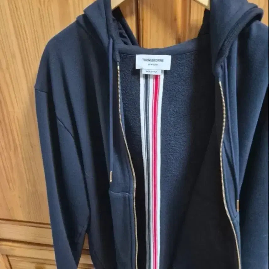 [BUNJANG] Thom Browne Back Tricolor Stripe Hoodie Zip-up / [4] 톰브라운 백삼선 후드집업