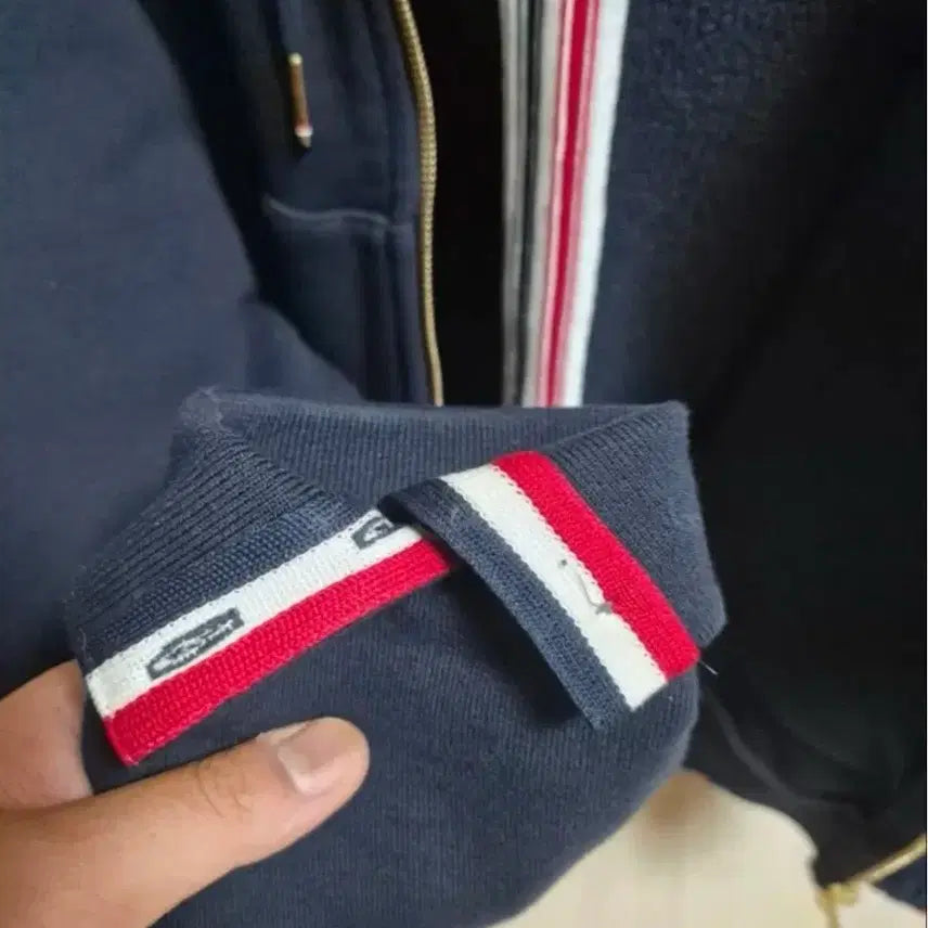 [BUNJANG] Thom Browne Back Tricolor Stripe Hoodie Zip-up / [4] 톰브라운 백삼선 후드집업