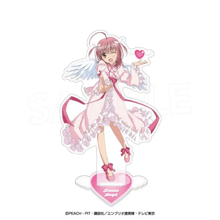 [BUNJANG] Cardcaptor Sakura Amulete Angel Acrylic Stand + Postcard Set / 캐릭캐릭체인지 슈고캬라 아무 애뮬릿 엔젤 아크릴스탠드