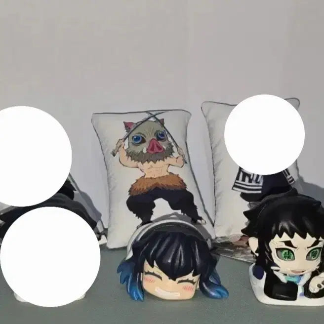 [BUNJANG] Demon Slayer: Kimetsu no Yaiba Onemutan &amp; Cushion Keychain Set / 귀멸의 칼날 오네무탄 및 쿠션 키링 세트 판매