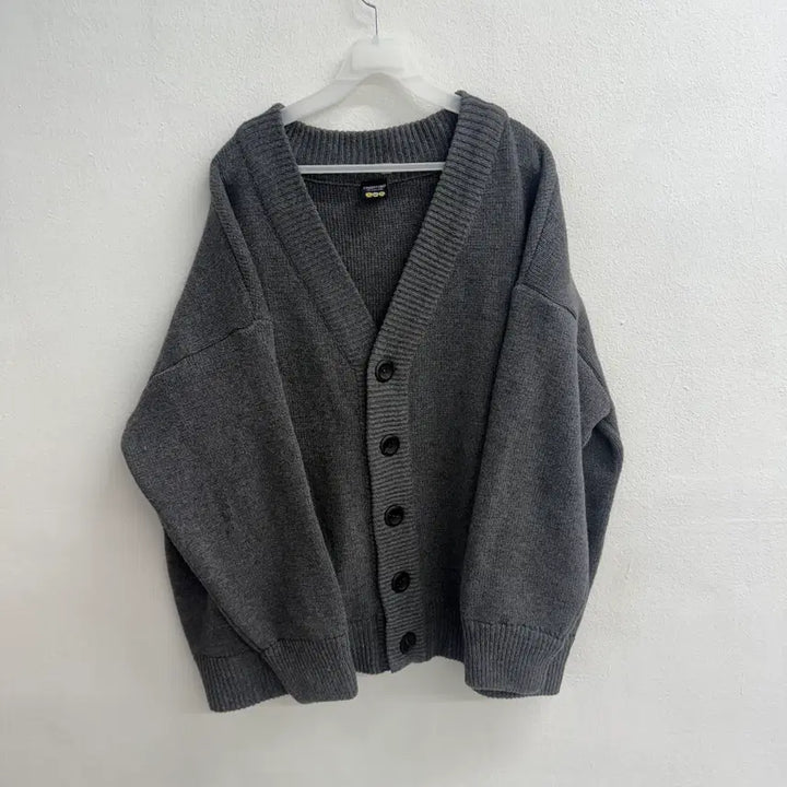[BUNJANG] Compagno Heavyweight Oversized Gray Cardigan XXL / 꼼파뇨 헤비웨이트 오버핏 그레이 가디건 XXL