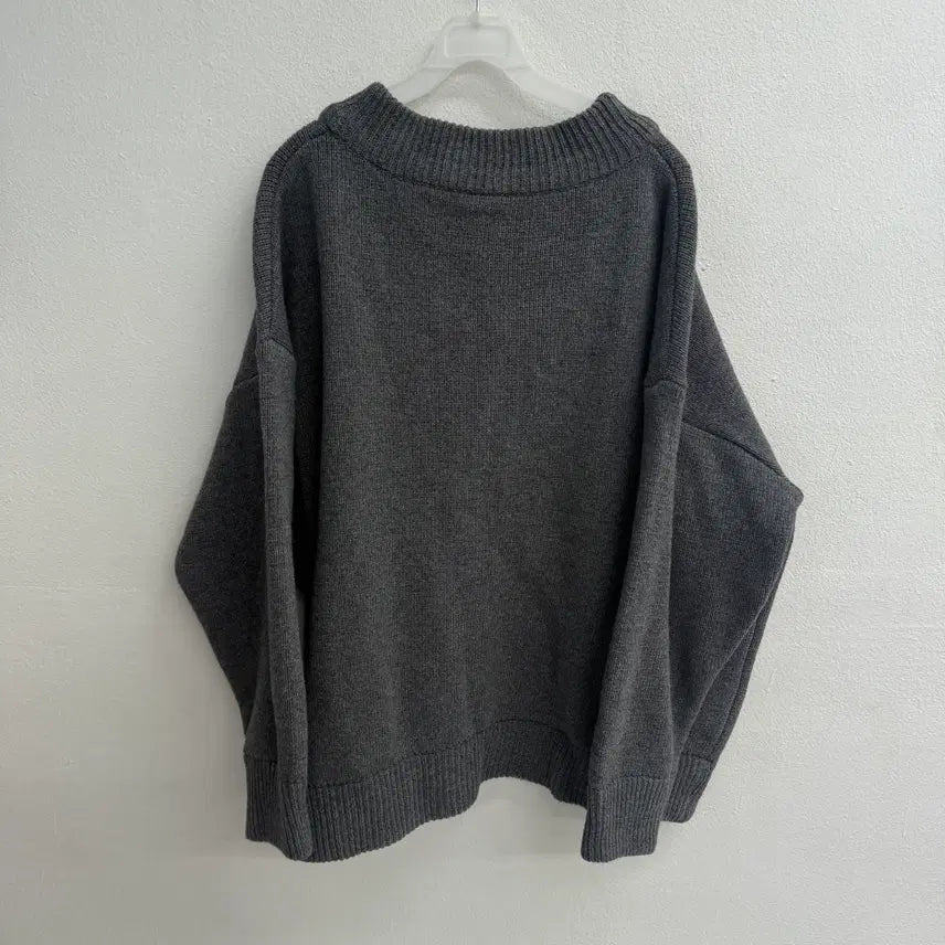 [BUNJANG] Compagno Heavyweight Oversized Gray Cardigan XXL / 꼼파뇨 헤비웨이트 오버핏 그레이 가디건 XXL
