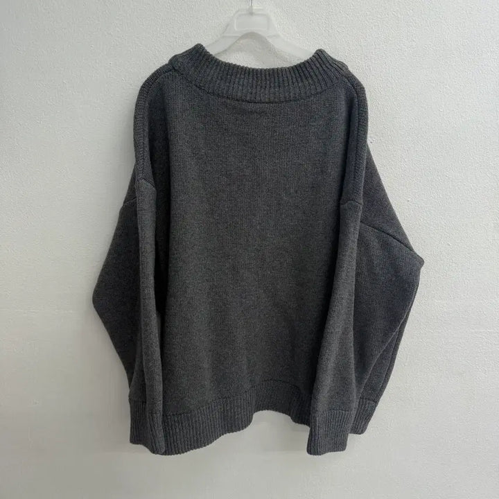 [BUNJANG] Compagno Heavyweight Oversized Gray Cardigan XXL / 꼼파뇨 헤비웨이트 오버핏 그레이 가디건 XXL