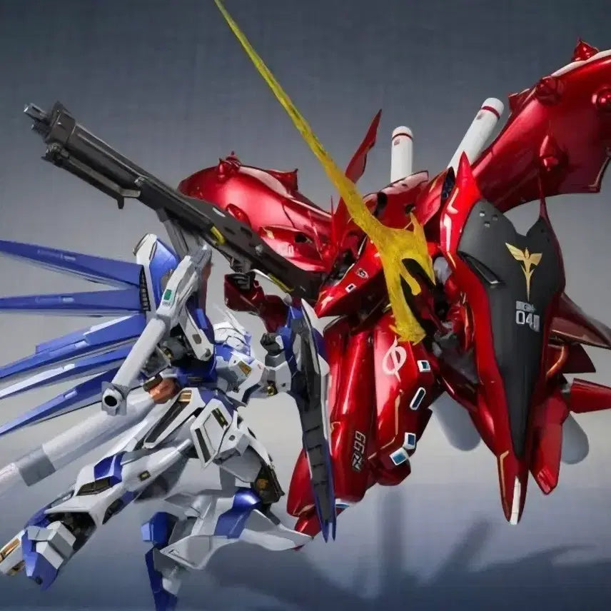 [BUNJANG] Metal Robot Spirits Nightingale Char Custom + Hi-Nu Amuro Custom / 메탈로봇혼 나이팅게일 샤아+아무로컬러 하이뉴 개봉 미전시