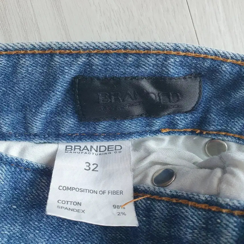 [BUNJANG] Branded 1919 New Standard Jeans (Crop Slim Fit, Mid-Blue Wash) / 브랜디드 1919 뉴 스탠다드 진 32