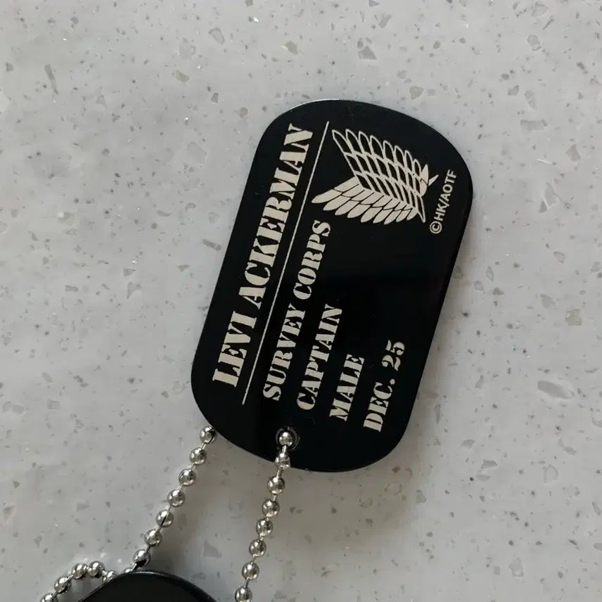 [BUNJANG] KENBI Attack on Titan Levi Eren Official Dog Tag Necklace / 켄비 KENBI 진격의 거인 리바이 에렌 공식 군번줄 목걸이