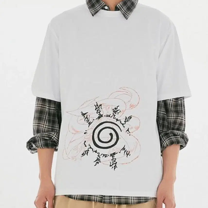 [BUNJANG] SPAO Naruto Collaboration T-shirt Size M / 나루토스파오 2번 티