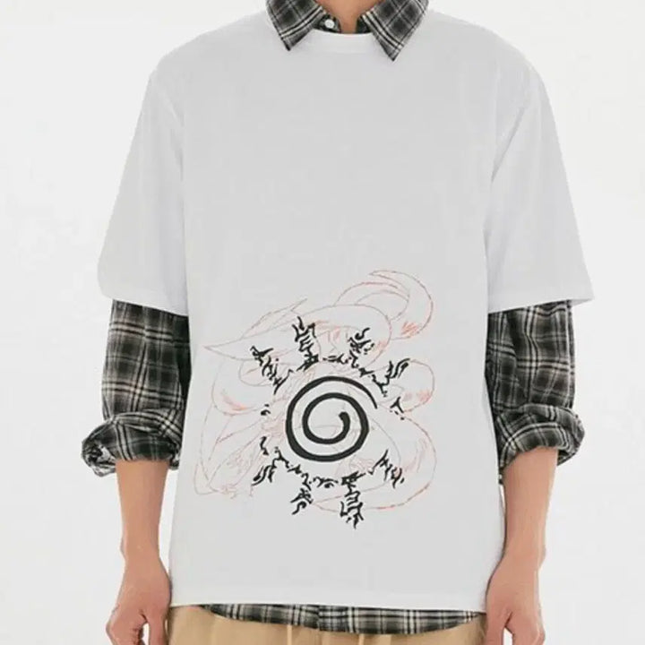 [BUNJANG] SPAO Naruto Collaboration T-shirt Size M / 나루토스파오 2번 티