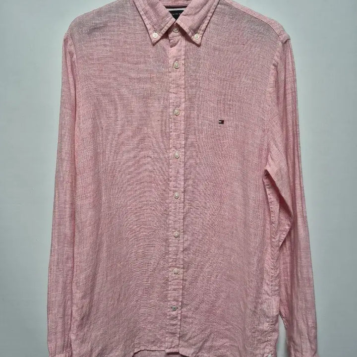 [BUNJANG] Tommy Hilfiger Pink Linen Shirt S / 타미힐피거 핑크 린넨 셔츠 S