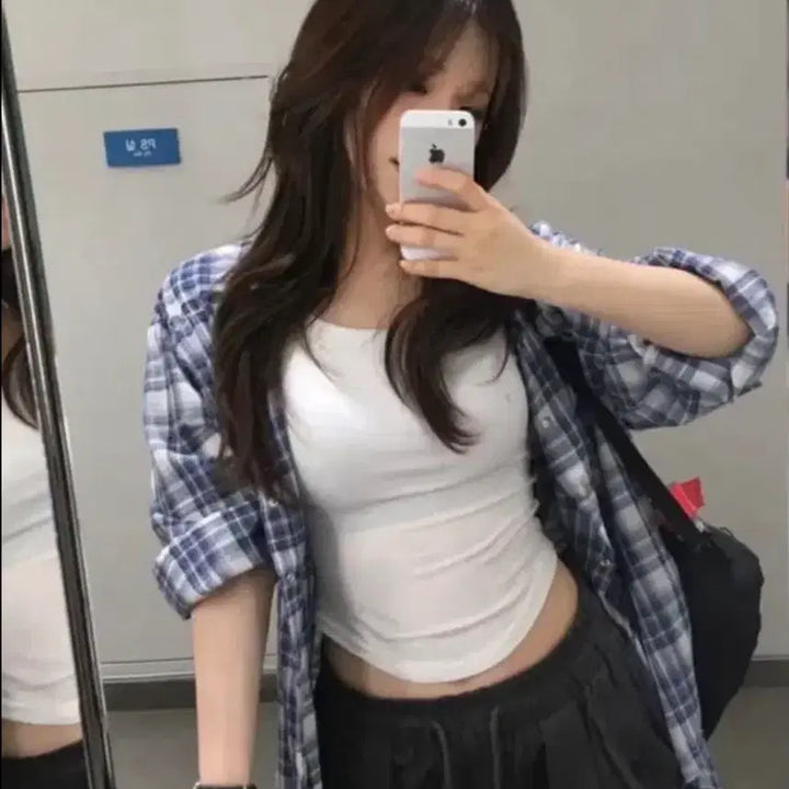 [BUNJANG] Our Cabinet Western Checkered Shirt / 아워캐비넷 웨스턴 체크셔츠