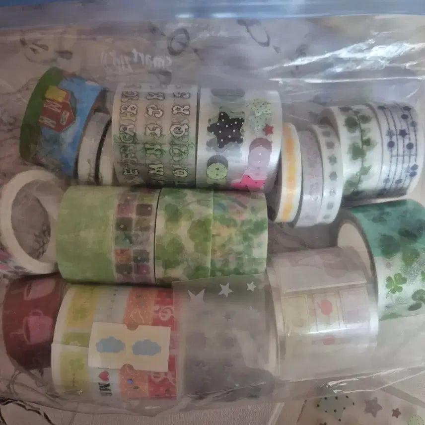 [BUNJANG] Korean Domestic Artist Washi Tapes &amp; Kiss-Cut Stickers Bundle / 다꾸 띵) 키스컷 추가 !  키스컷/마테 19종 원가 이하 반띵