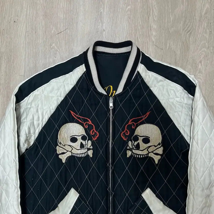 [BUNJANG] Luid Limited Production Skull Dragon Reversible Sukajan Jacket / 루이드 리미티드 프로덕션 해골 용 리버시블 스카잔 자켓 L/100