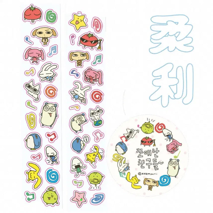 [BUNJANG] Glass Kiss-cut Sticker Set (2 Designs) / 유리 키스컷 2종 세트띵