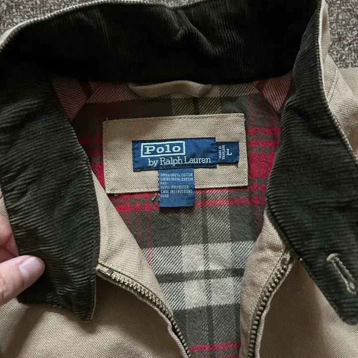 [BUNJANG] Vintage Polo Ralph Lauren Duck Canvas Baracuta Jacket Deadstock / 빈티지 폴로 덕캔버스 바라쿠타 데드스탁