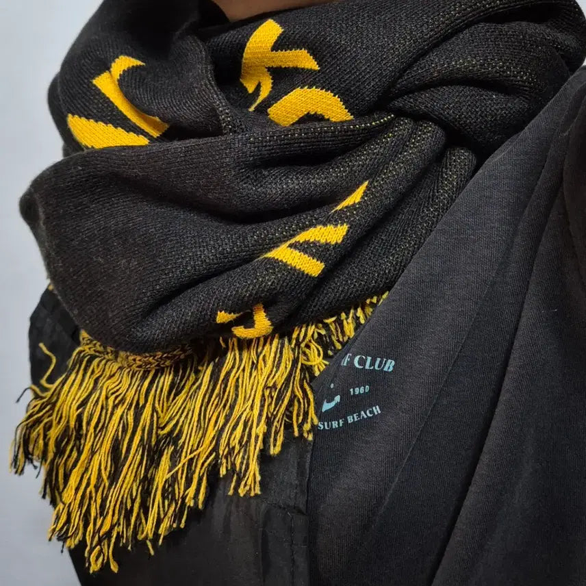 [BUNJANG] Kodak Scarf Black/Gold / 코닥 스카프 검정/금색 (새상품)