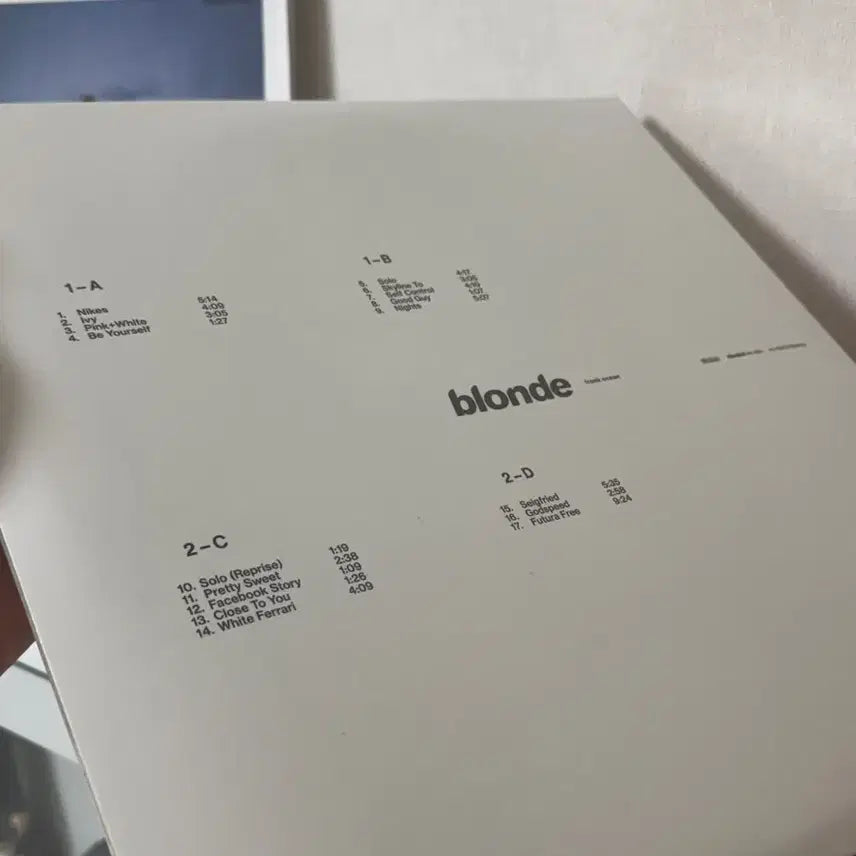 [BUNJANG] Frank Ocean Blonde LP (Sealed) / 내일까지 직거래시 2만원 할인) 미개봉 프랭크 오션 블론드 LP
