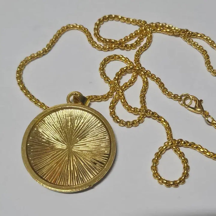 [BUNJANG] Bitcoin Pendant Necklace Gold / 비트코인 펜던트 목걸이 골드