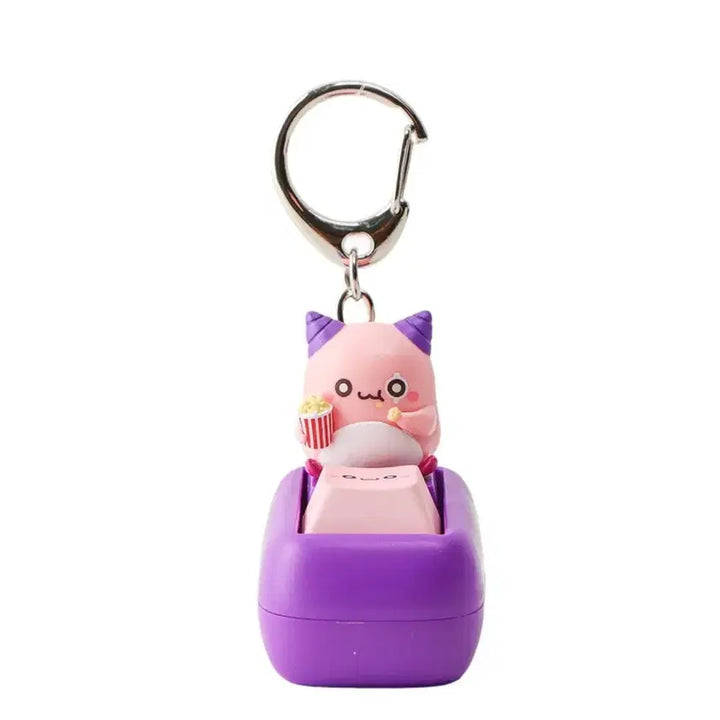 [BUNJANG] MapleStory Pink Bean Orange Mushroom Keycap Keychain Set / 메이플 키캡 키링 핑크빈 주황버섯