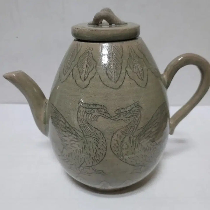 [BUNJANG] Antique Song Dynasty Phoenix Pattern Ewer / 골동품 송  주전자 봉황 문양 희귀 도자기