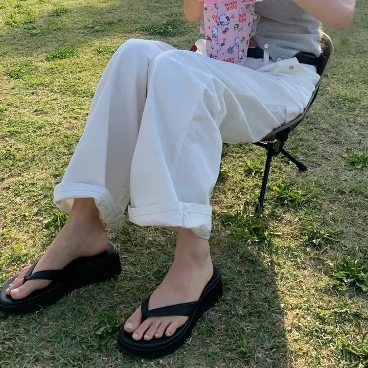 [BUNJANG] Tannat Platform Flip-Flops Sandals / [230] 타낫 쪼리 플랫폼 플립플랍 새상품
