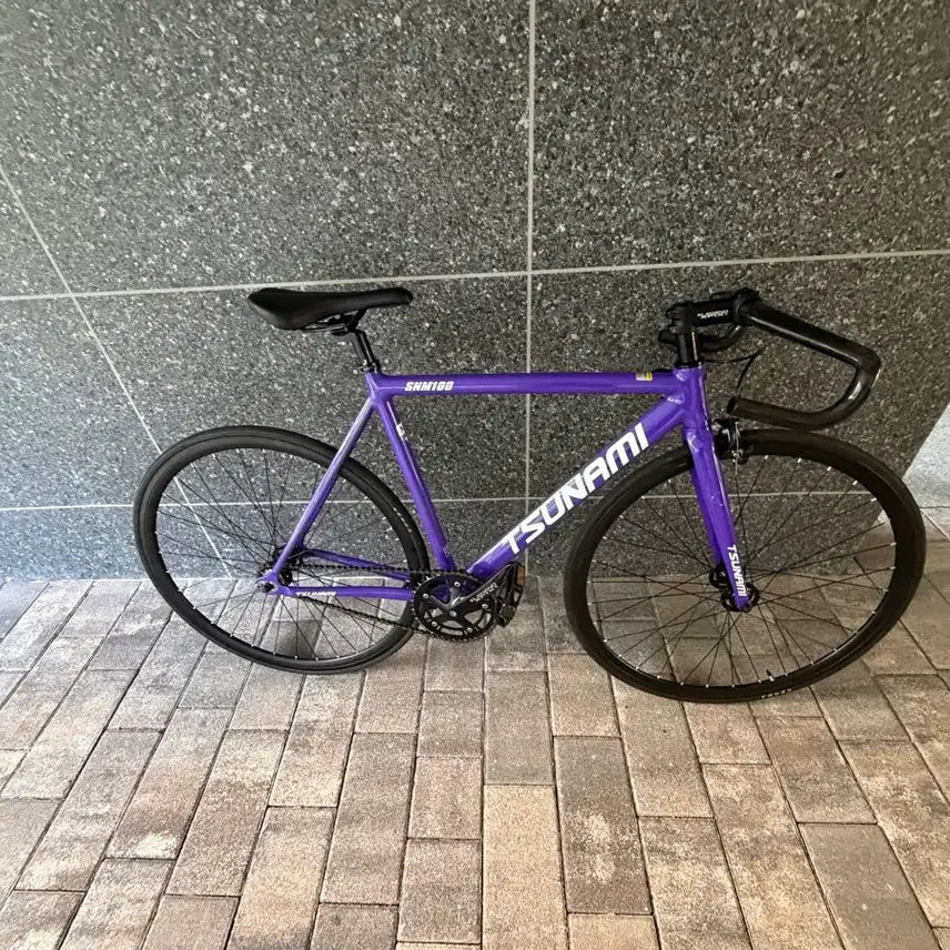 [BUNJANG] Tsunami Purple Track Bike (Velobuild) / 쓰나미 보라색 완차 (벨로빌드 트랙바) /직거만