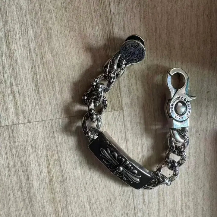 [BUNJANG] Silver Cross Chain Bracelet 20cm / 실버 크로스 체인 팔찌20cm