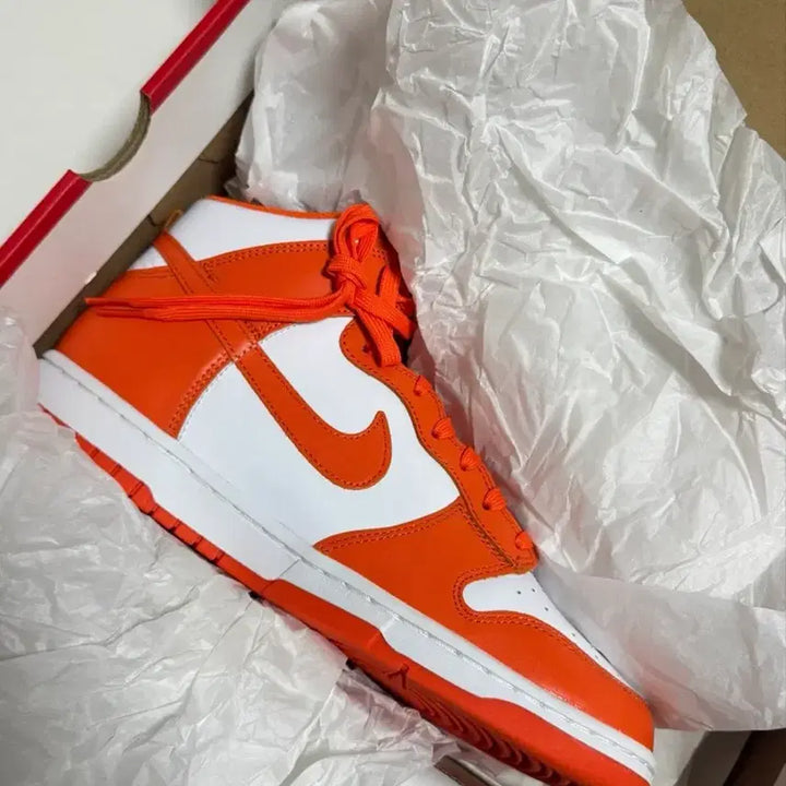 [BUNJANG] Nike Dunk High Retro Orange Blaze - 280mm / (새상품)나이키 덩크 하이 레트로 오렌지 블레이즈 280