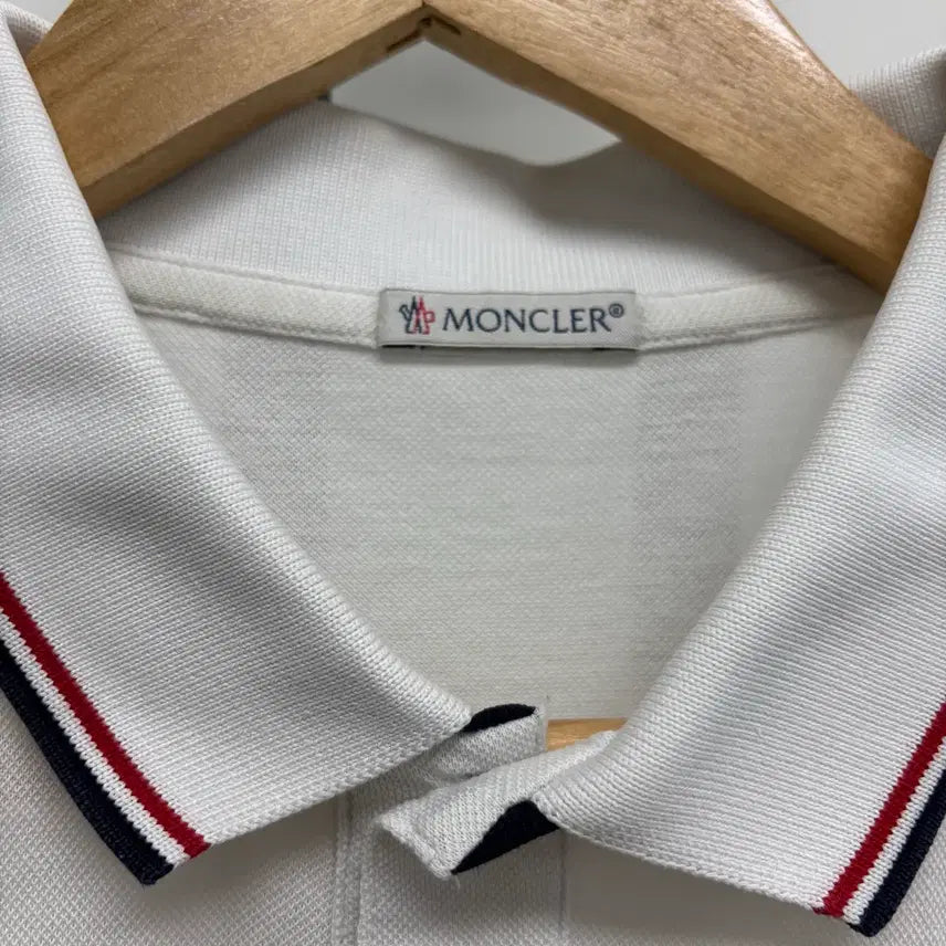 [BUNJANG] Moncler Wappen Patch Polo Shirt XXL White / [XXL]몽클레어 와펜패치 pk 카라티