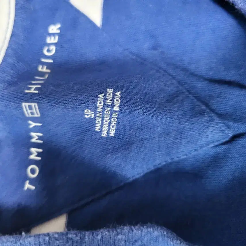 [BUNJANG] Tommy Hilfiger Striped Short Sleeve T-Shirt Navy / 타미힐피거 스트라이프 반팔 티셔츠 네이비