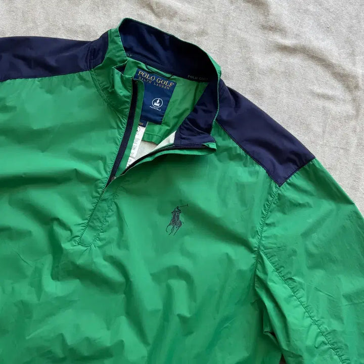 [BUNJANG] Polo Ralph Lauren Golf Nylon Short Sleeve Half-Zip Anorak XL / 폴로랄프로렌 골프 나일론 반팔 반집업 아노락 XL