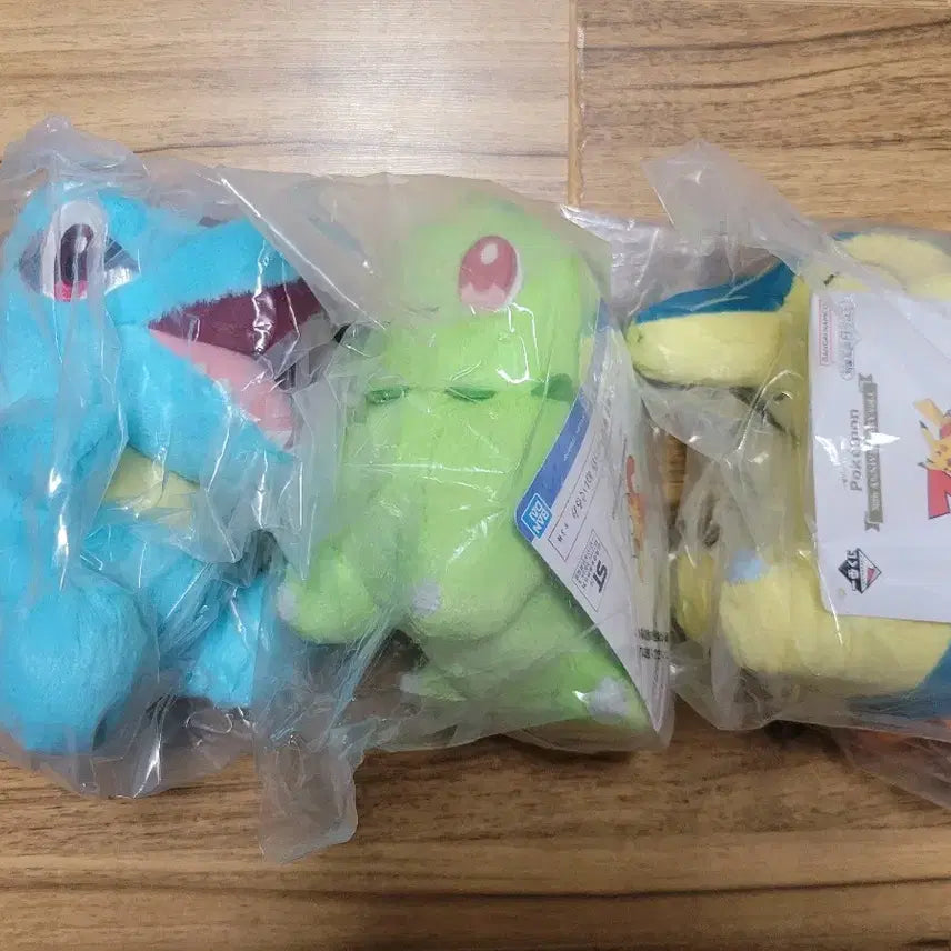 [BUNJANG] Pokemon 30th Anniversary Ichiban Kuji D Prize Set of 3 Johto Starters Plush / 포켓몬스터 30주년 제일복권 D상 전종세트 성도지방 스타팅 파트너 인형