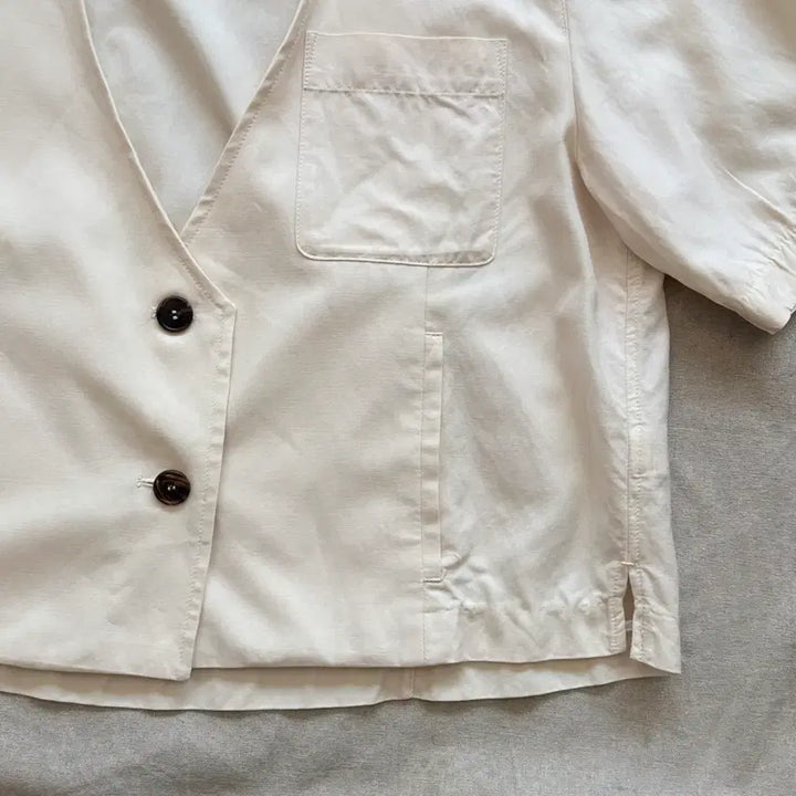 [BUNJANG] System Women Cropped Short Sleeve Jacket Size 88 / 시스템 우먼 크롭 반팔 자켓 88