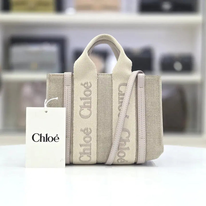 [BUNJANG] Chloé Woody Mini Tote Shoulder Bag / 끌로에 우디백 미니 토트 숄더백 25년 CHC22AP237126