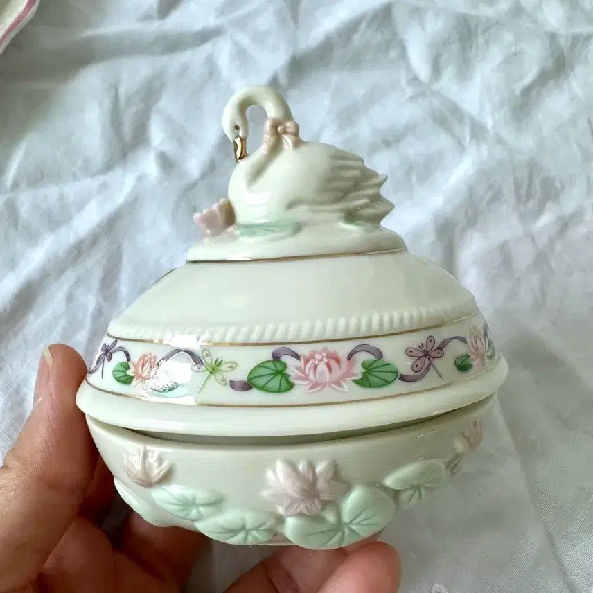 [BUNJANG] Lenox Swan Trinket Box Vintage / 레녹스 백조 트링켓. 빈티지 레녹스.빈티지보석함