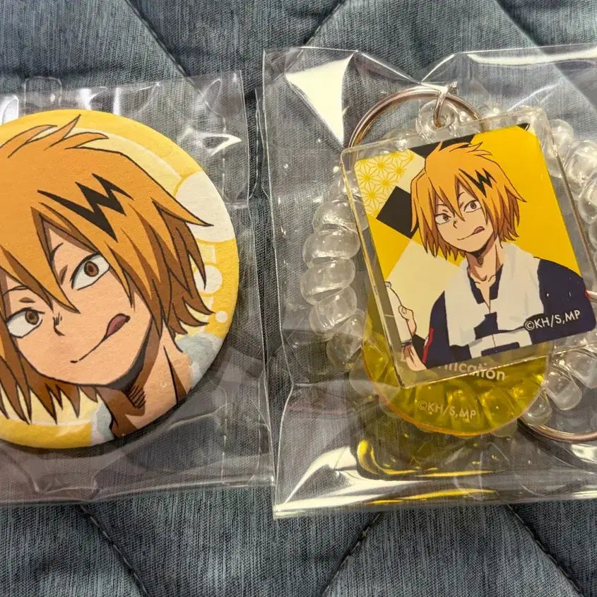 [BUNJANG] Kamina Gokurakutang Locker Keychain &amp; Badge Bundle Set / 카미나리 극락탕 락커 키링, 뱃지 일괄
