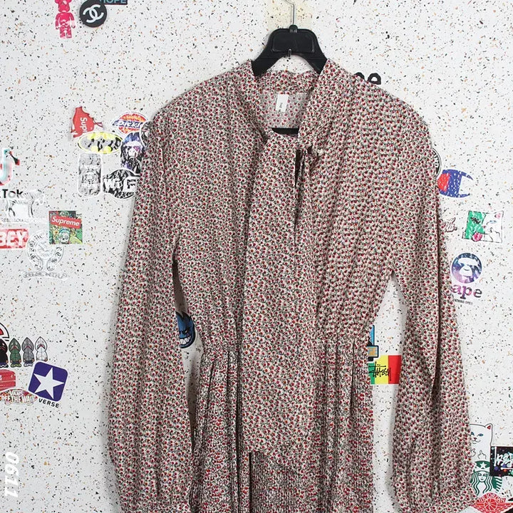 [BUNJANG] The Maeryo Floral Pattern Scarf Neck Dress / 여성F/ 더매료 잔꽃 패턴 스카프넥 원피스 21-15