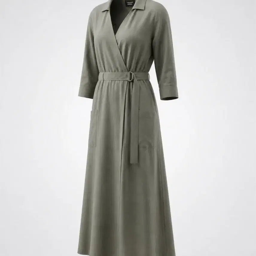 [BUNJANG] Paper Moon Wrap Style Dress / 여성66/ 페이퍼문 랩스타일 원피스 고급보세 21-19