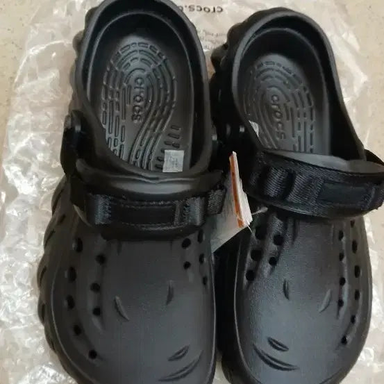 [BUNJANG] Crocs Echo Clog Black M9/W11 (270mm) / (택배포함)새상품 크록스에코클로그M9W11  블랙270mm
