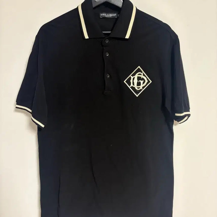 [BUNJANG] Dolce &amp; Gabbana Black Logo Polo Shirt / 돌체앤가바나 블랙 니트웨어